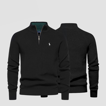 Men’s Zip Neck Knit Sweater