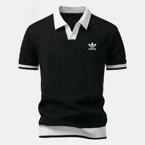Retro Knit Polo Shirt