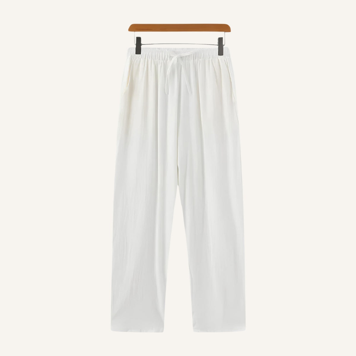 Calca Masculina de Linho Old Money Milford branco
