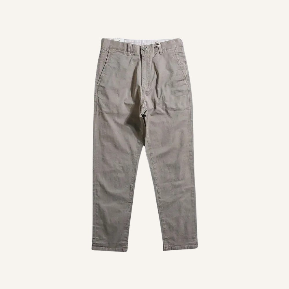 Mens Chino Trousers - Vittore Beige