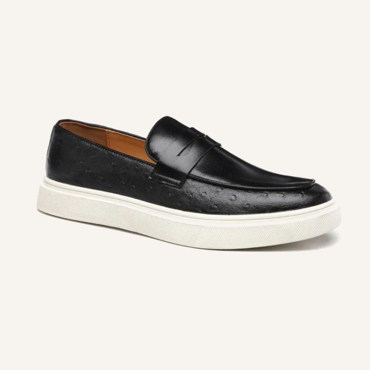 Mocassim de Couro Masculino Miliani preto